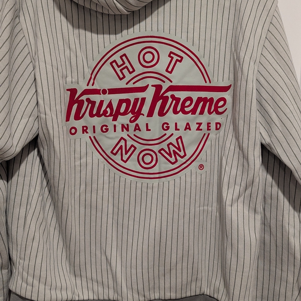Krispy Kreme Gray Hoodie with Red Logo
